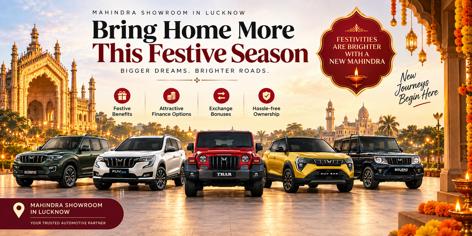 Festive season Mahindra offers in Lucknow — Call authorized Mahindra dealer